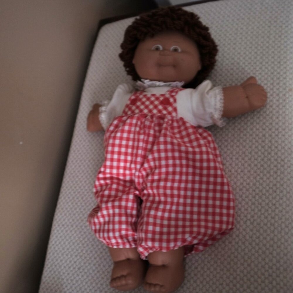 Vintage Famosa Spain Rubber Face doll brown eyes